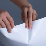 25mic Gloss PET Vinyl Film Label Materials with Acrylic Adhesive Jumbo Roll for Inkjet Printing (2)